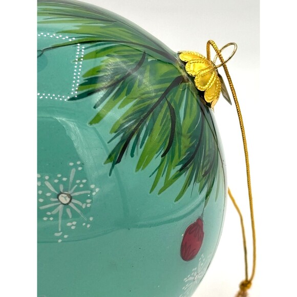 Pier 1 Imports Li Bien Glass Christmas Ornament Santa 2019‎ Hand Painted NWT Box - Picture 12 of 16